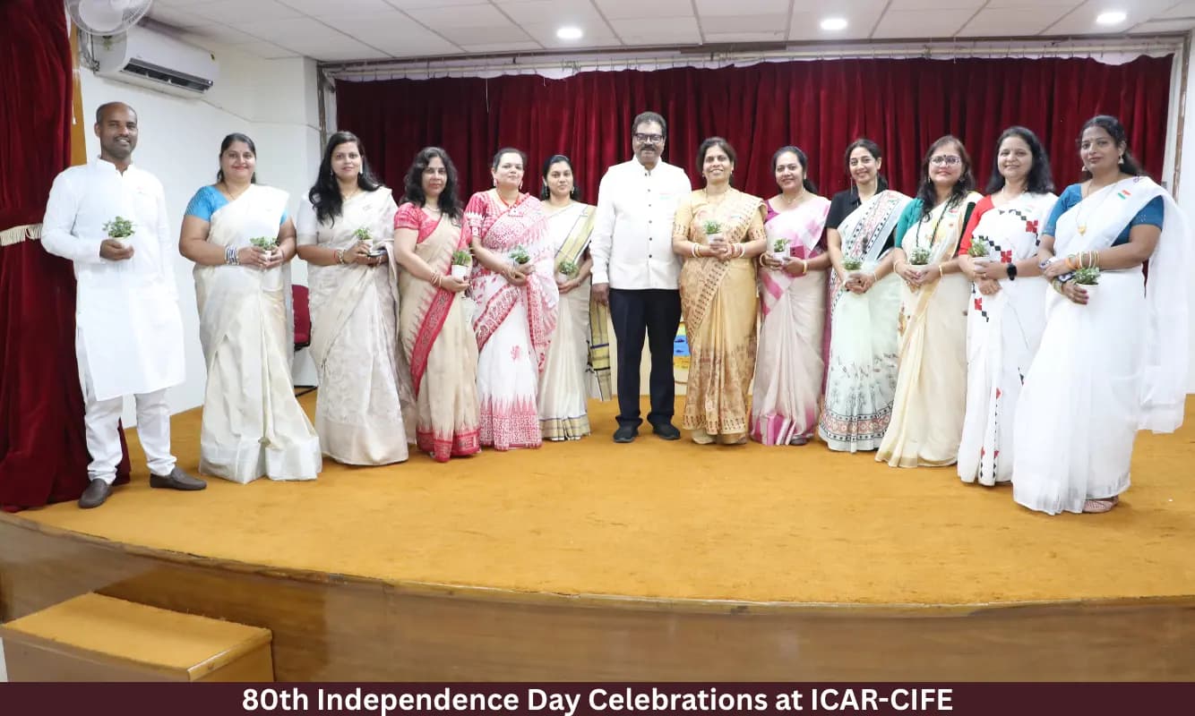 80th Independence Day Celebrations at ICAR-CIFE, Mumbai