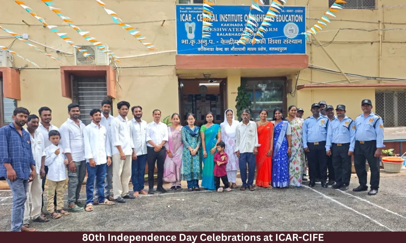80th Independence Day Celebrations at ICAR-CIFE, Mumbai