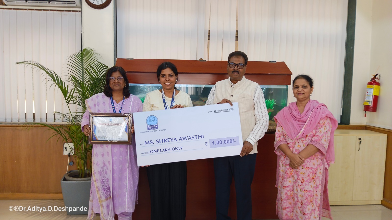 Image of ICAR-CIFE Student Wins Gold Medal and ₹1 Lakh Prize in National Essay…