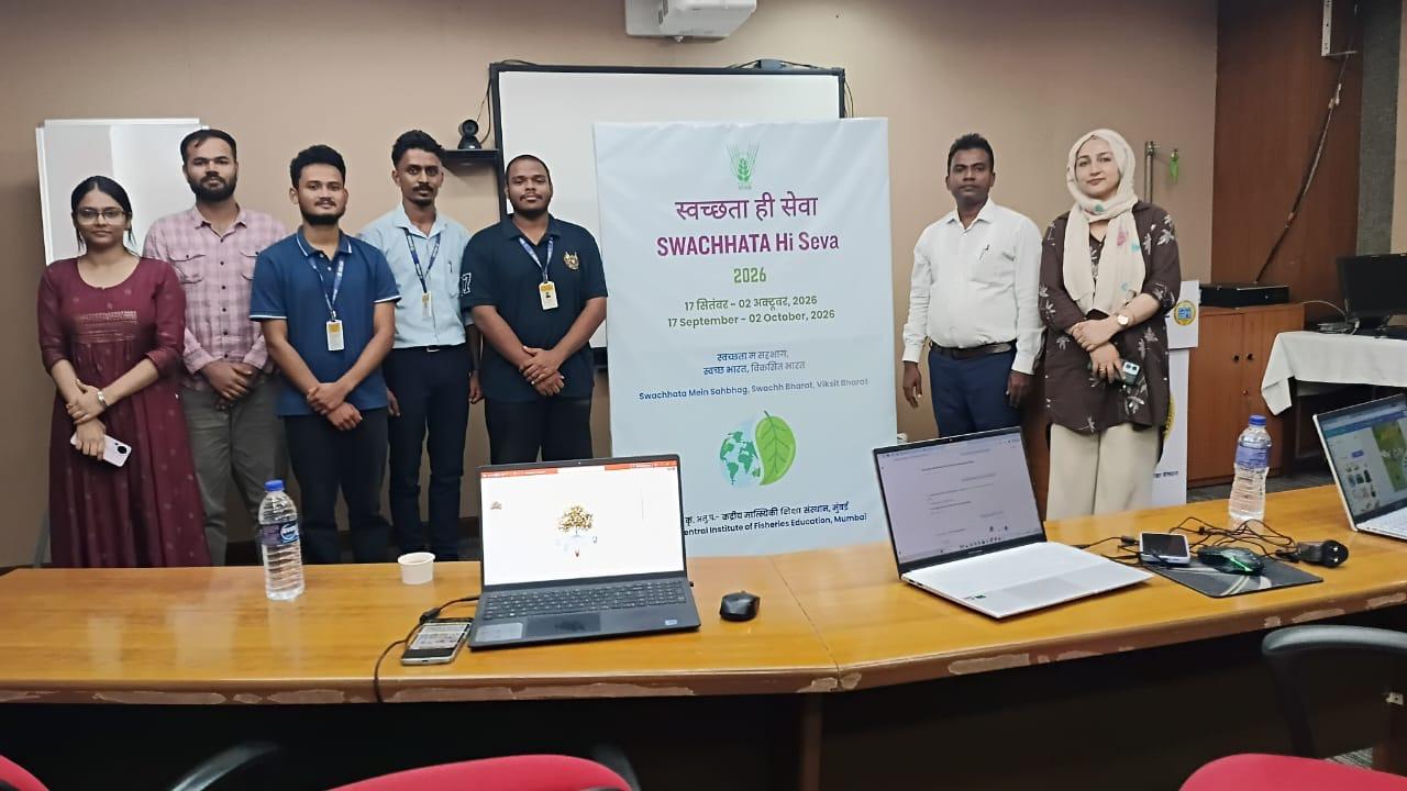 Image of poster competition for the students under Swachhata Hi Seva