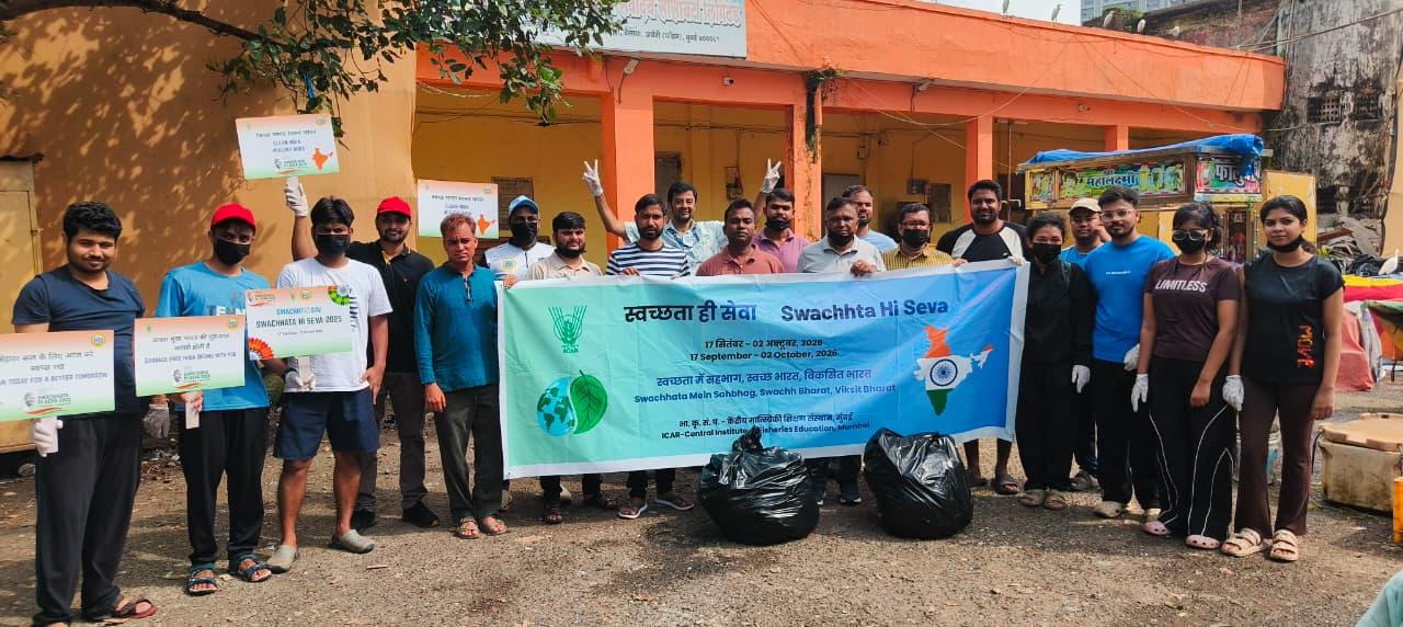 Image of Swachhata programme at Versova Fish Market under Swacchata Hi Seva…