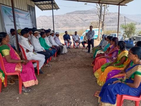 डिंभे जलाशय में फील्ड एक्सपोजर विजिट का उन्मुखीकरण