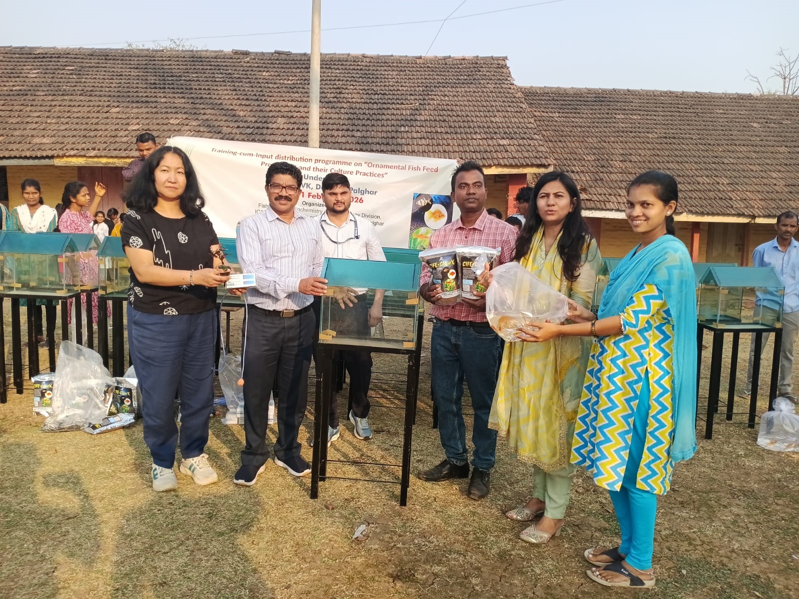 Image of Training-cum-input distribution programme on “Ornamental feed…