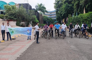 Image of Cycling and run for swachhata programme conducted at ICAR-CIFE, Mumbai